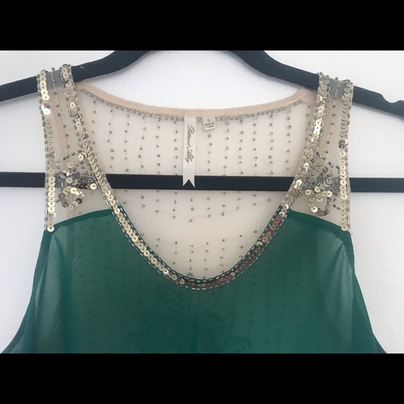 Sheer Sequin Embellished Cami Top S - Picture 4 of 5